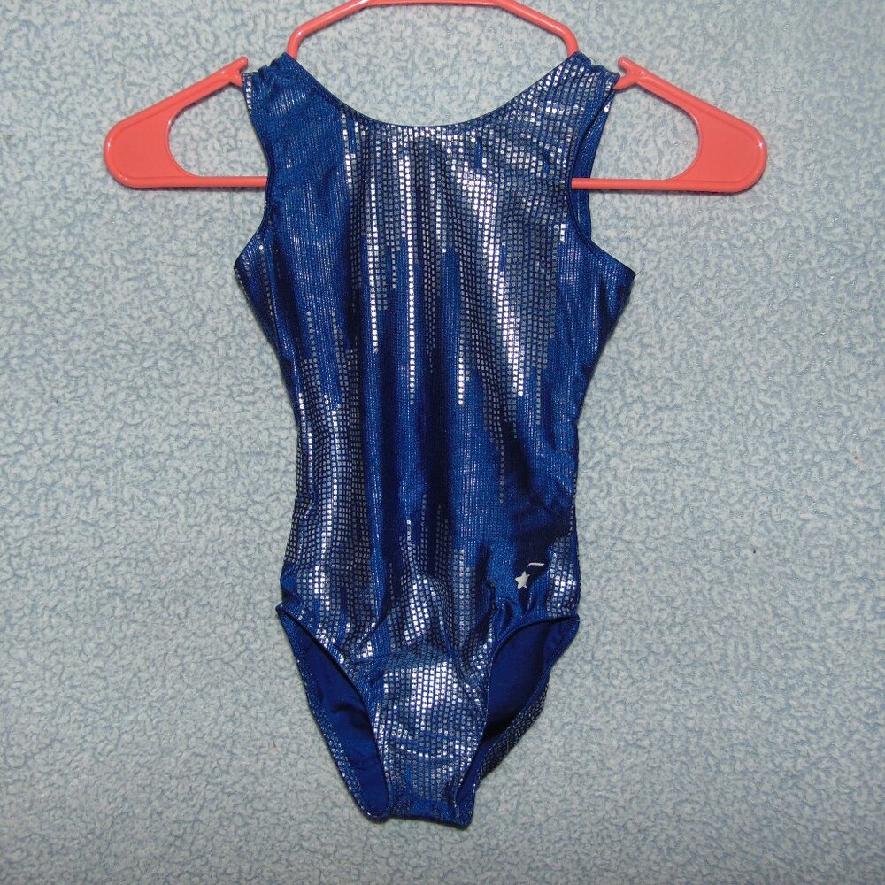 Destira Blue Silver Matrix Leotard CM